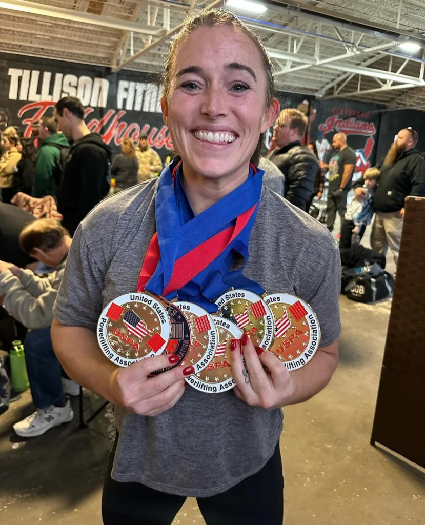 Client with medals